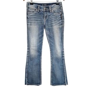 Silver Jean Co Suki Mid Boot Light Wash Size 27/31